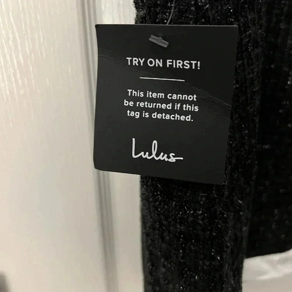 Lulus Easily Posh Black Tweed Lurex Sleeveless Bodycon Mini Dress - Picture 3 of 7